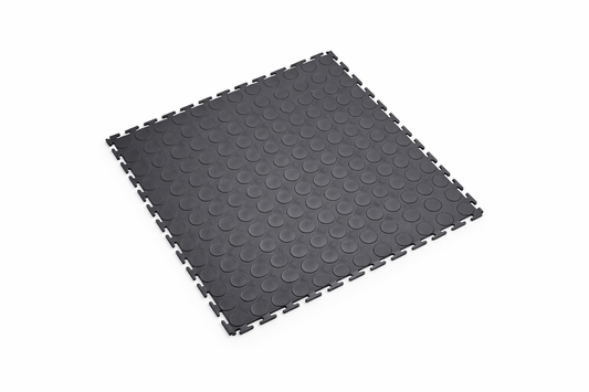 Mat Interlocking Stud PVC Black