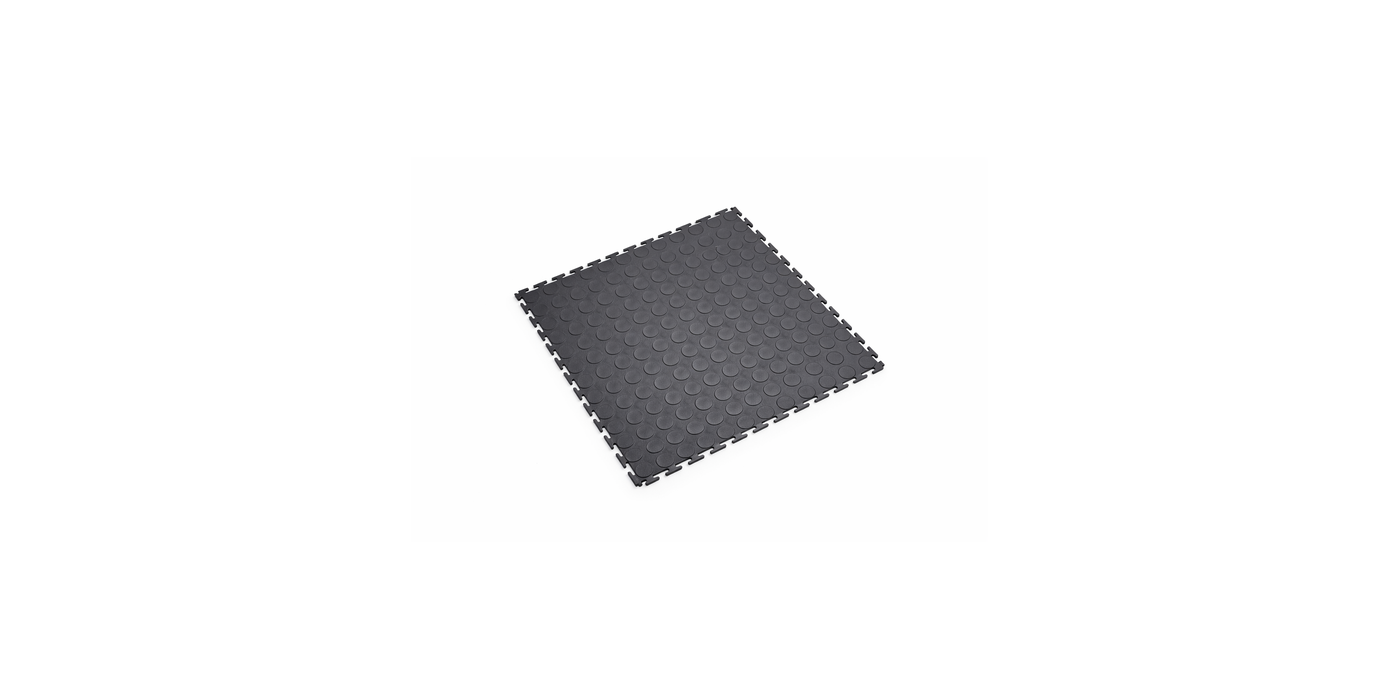 Mat Interlocking Stud PVC Black