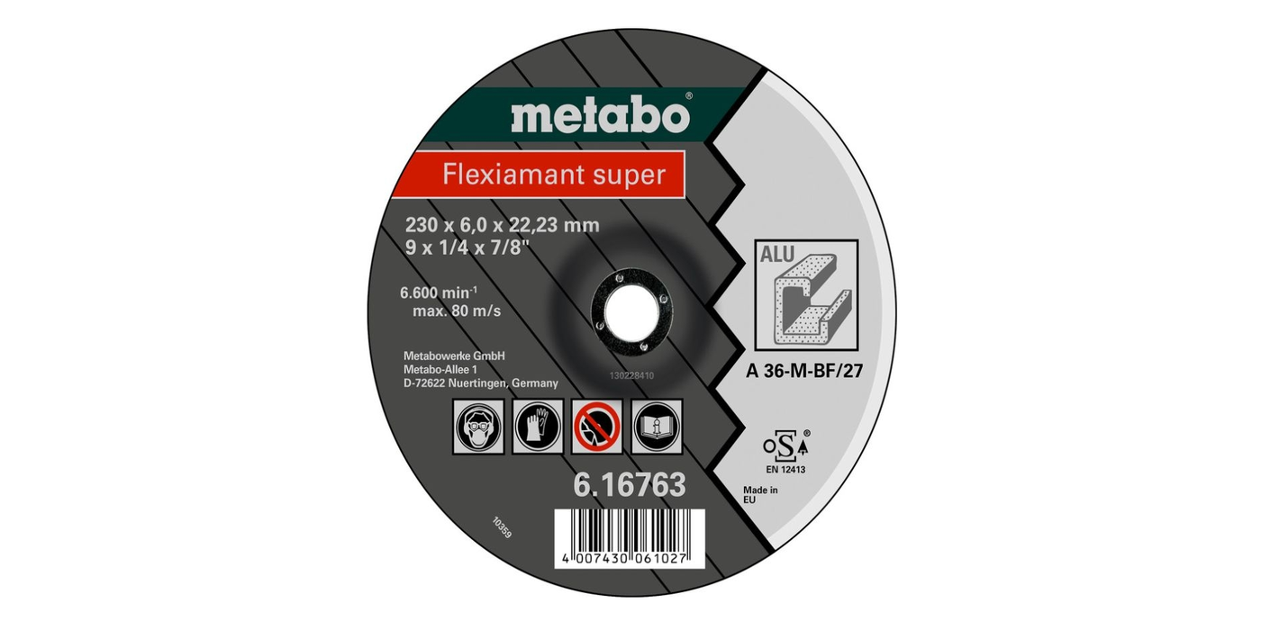 Disc Grinding Aluminium METABO